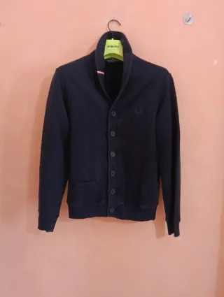 Cardigan Fred Perry Blu Taglia L