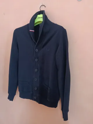 Cardigan Fred Perry Blu Taglia L