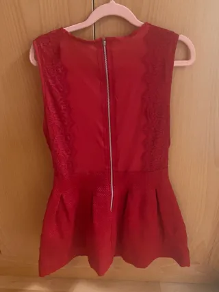 Vestido fiesta Easy Wear rojo talla 42