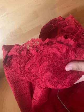 Vestido fiesta Easy Wear rojo talla 42