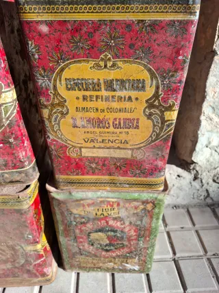 Lata antigua coleccionismo