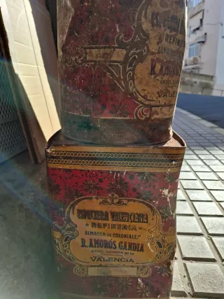 Lata antigua coleccionismo