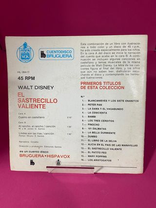 Vinilo Single El sastrecillo valiente (cuentodisco)