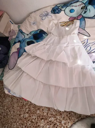 Cancan fallera blanco niña 6-7 años.