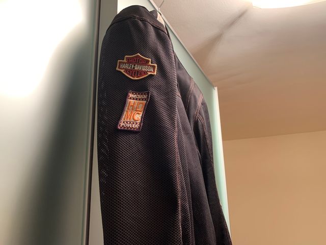 Chaqueta Harley Davidson Negra Malla talla L.