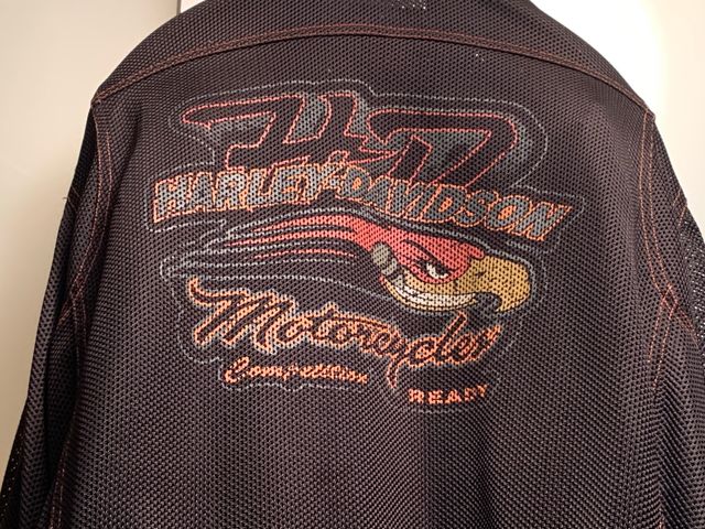 Chaqueta Harley Davidson Negra Malla talla L.