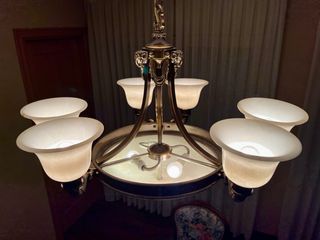 Lámpara Mariner 18696 Bronce y Alabastro.