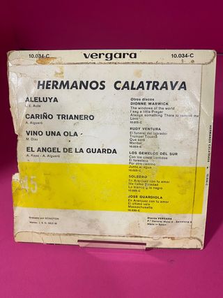 Vinilo Single Hermanos calatrava