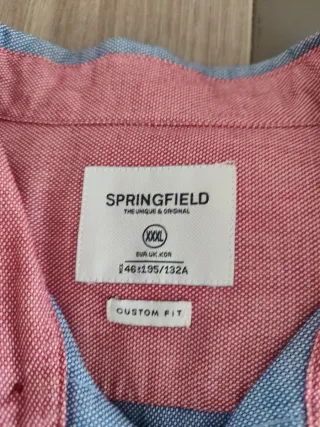 Lote de 4 Camisas Springfield Manga Larga Talla xx