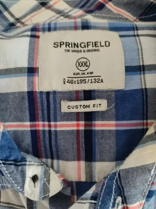 Lote de 4 Camisas Springfield Manga Larga Talla xx