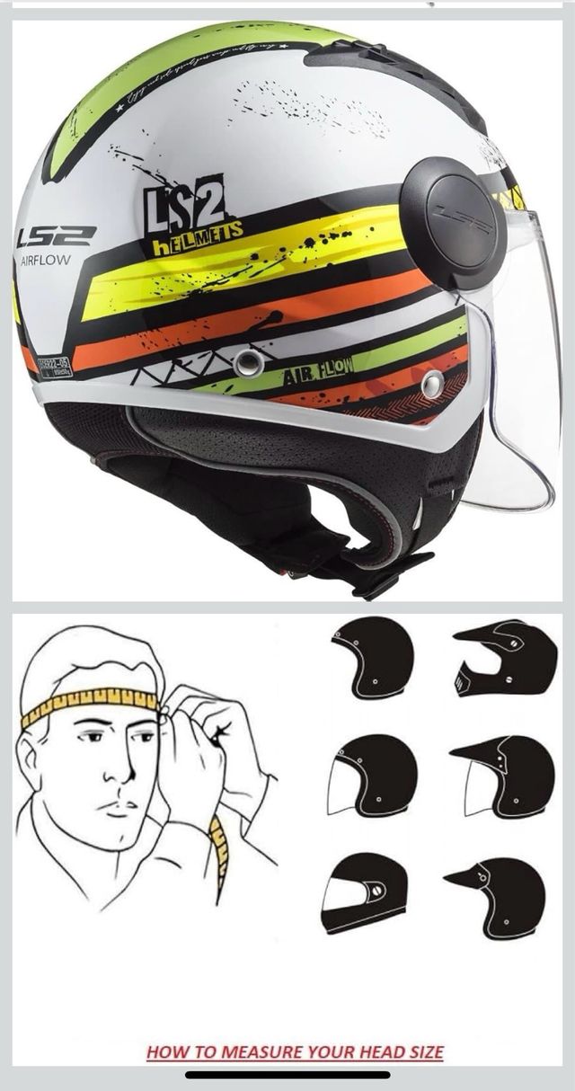 Casco Jet LS2 Airflow Ronnie Moto