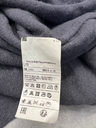 Sisley Pullover Dolcevita Misto Cashmere Taglia L