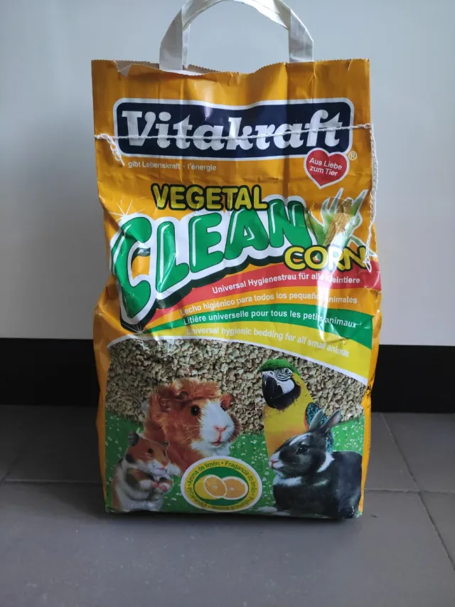 Saco lecho higiénico vegetal mascotas 8L