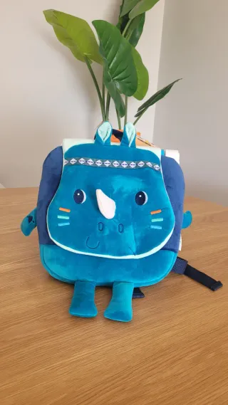 Mochila infantil peluche rinoceronte Marius