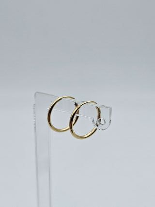 Pendientes, Aros, Aretes, Argollas, Oro 18K, 0,4gr