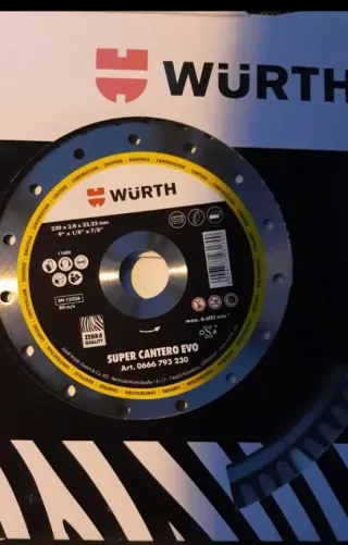Disco Corte Würth Super Cantero Evo 230mm