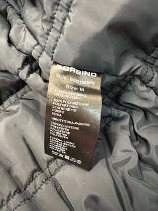 Bomber Sorbino imbottito in pelle - Taglia M