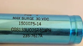 Condensatore Mallory 13000uF 25V Made in USA