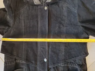 Chaqueta cuero vintage 80s negra XL