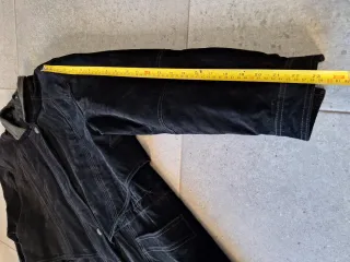 Chaqueta cuero vintage 80s negra XL