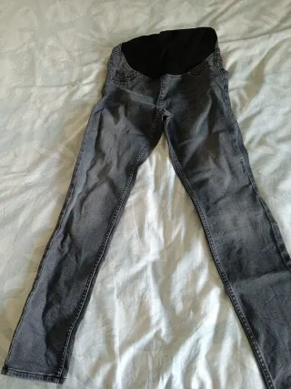 Pantalones premamá grises talla XS