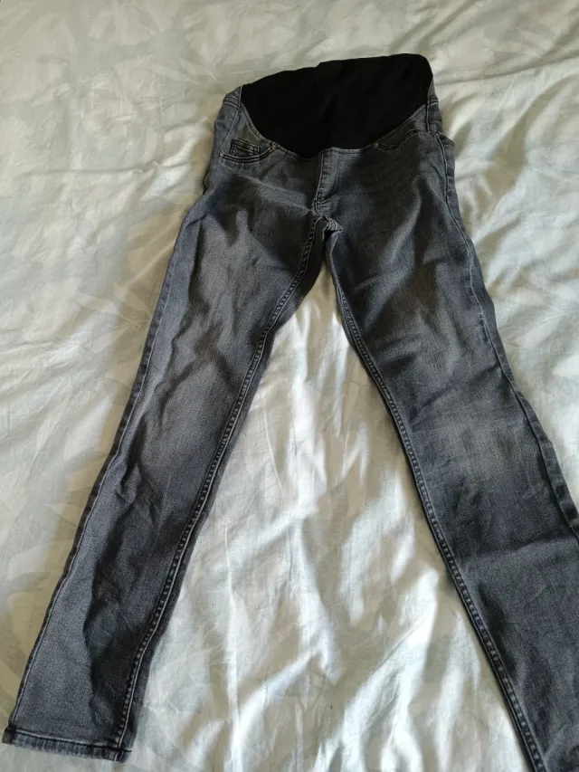 Pantalones premamá grises talla XS