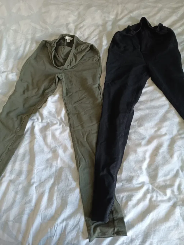 Pantalones premamá grises talla XS