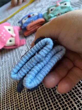 Guanti senza dita per bambini blu