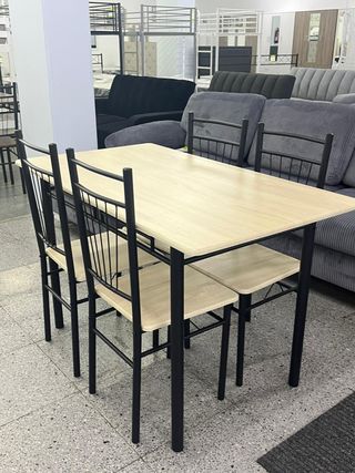 mesa cocina con 4 sillas nuevas - A ESTRENAR