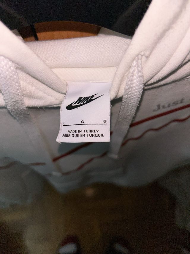 Sudadera Nike Blanca y Roja