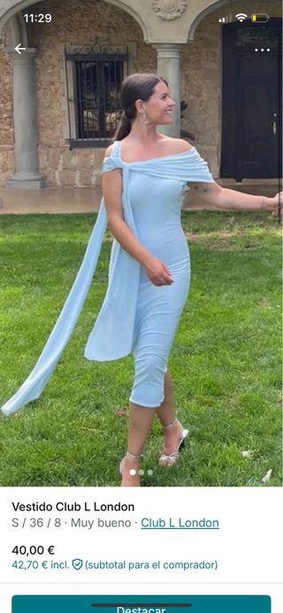 Abito blu per neonati Club L London Taglia S