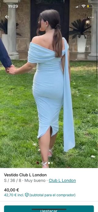 Abito blu per neonati Club L London Taglia S