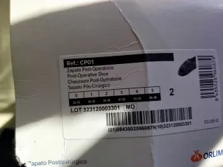 Zapato Postquirúrgico Orliman CP01 - talla 39/40