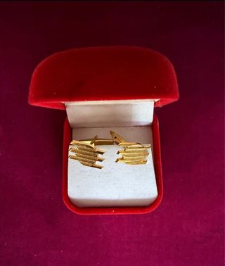 Gemelos Banco Hispano Americano Dorados