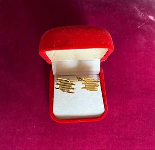 Gemelos Banco Hispano Americano Dorados