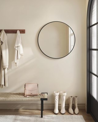 Specchio da Parete Rotondo, 61 cm, Specchio da Bag