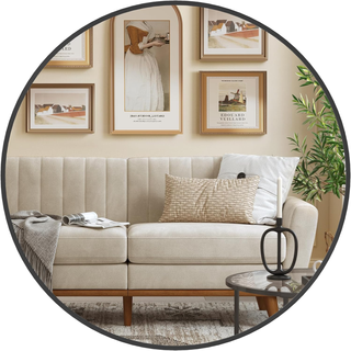 Specchio da Parete Rotondo, 61 cm, Specchio da Bag