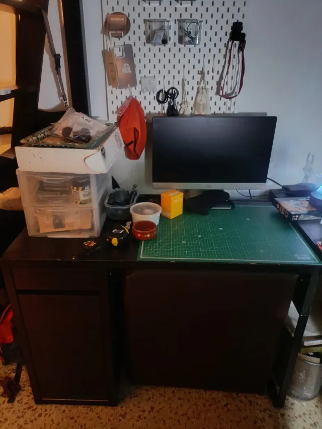 Escritorio IKEA Micke Negro/Marrón