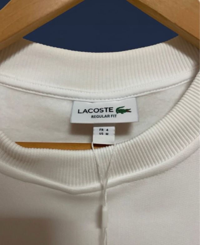 Sudadera Lacoste Blanca