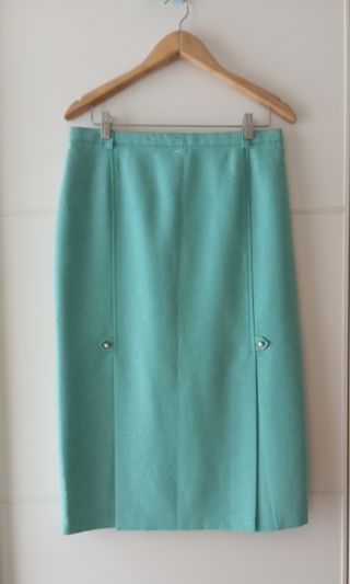 Falda vintage verde agua. Nueva.