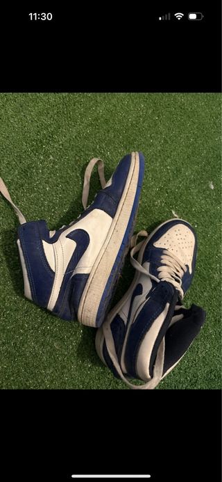 Nike Air Jordan 1 Azul y Blanco