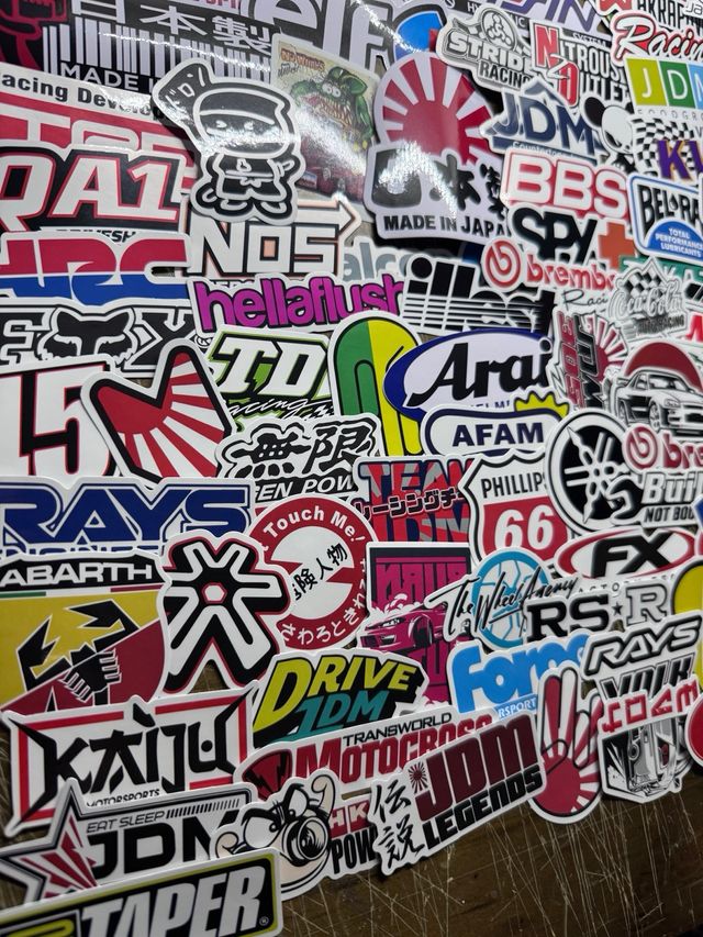 114 Pegatinas JDM Racing Coches y Motos