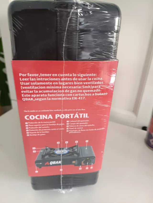 Set Gas Campeggio QBAK: Fornello + 4 Cartucce