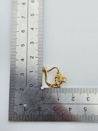 Pendientes Oro 18K Flor 3gr 1.5cm