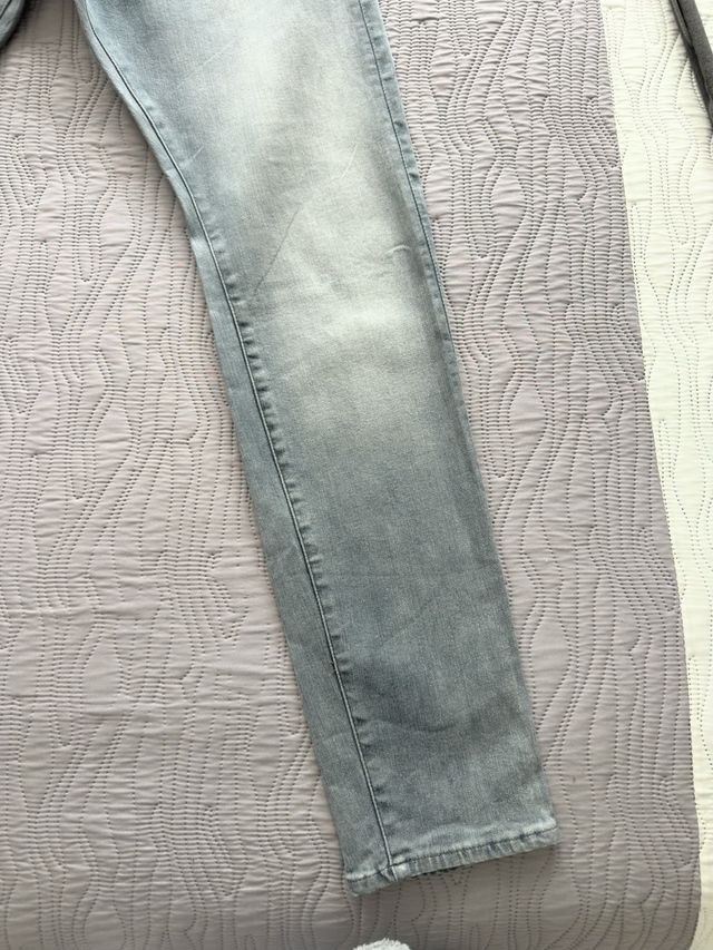 Calças Vaqueras G-Star RAW Revend Skinny cinza azulado