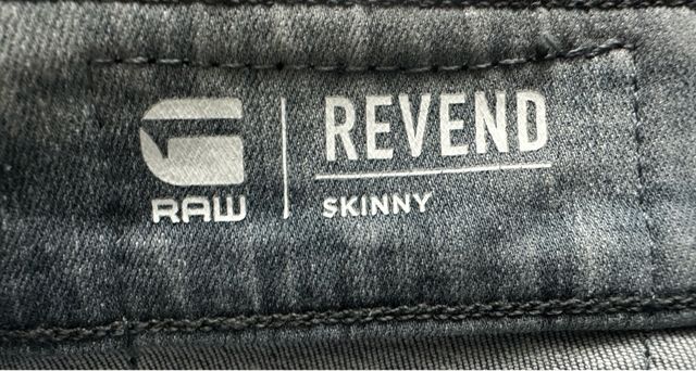 Calças Vaqueras G-Star RAW Revend Skinny cinza azulado