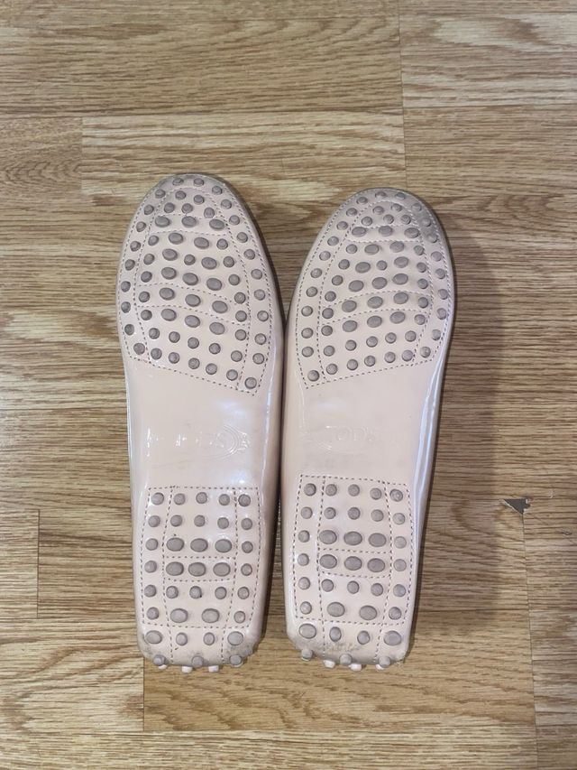 Mocasines Tod's Beige Charol