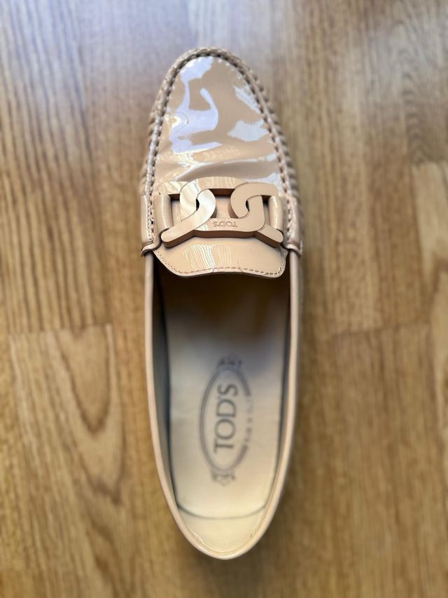 Mocasines Tod's Beige Charol