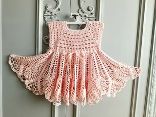 Abito uncinetto bambina rosa