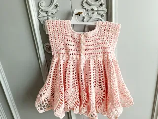 Abito uncinetto bambina rosa